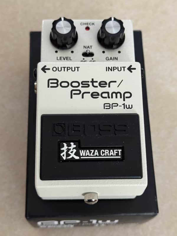 Boss BP-1W Booster / Preamp Waza Craft White image 1
