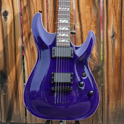 Schecter Diamond Series Japan PROTOTYPE Hollywood Classic - Black Violet 6-String w/ Tweed Case image 1