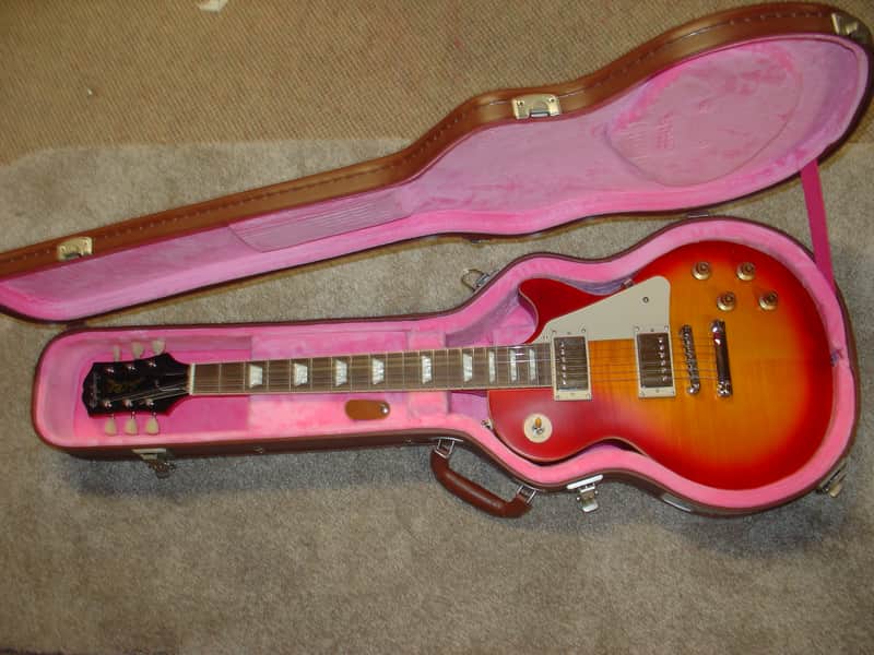 Epiphone (IBG) Les Paul Standard Cherry Burst with Case image 1
