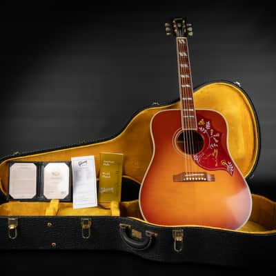 2008 Gibson Custom Shop Hummingbird TV True Vintage - Heritage Cherry Sunburst VOS | USA All Solid Square Shoulder 1960 Reissue Dreadnought Acoustic Guitar Limited Edition 1 of 167 Madagascar Rosewood | CoA OHSC image 1