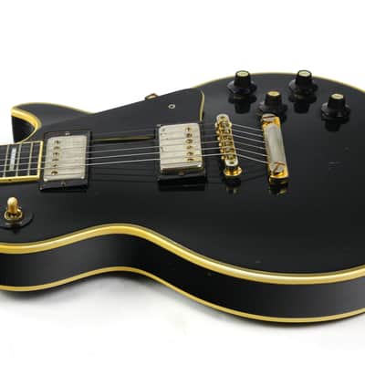 1973 Gibson Les Paul Custom BLACK BEAUTY Vintage Electric Guitar Original PAT # Pickups image 14