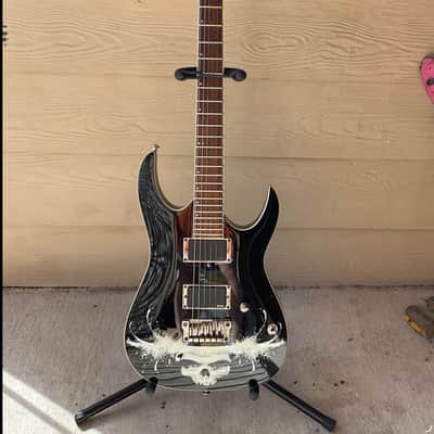 Ibanez MBM2 - Matt Bachand Signature 2007 - 2010 - Black with Skull Graphic image 7