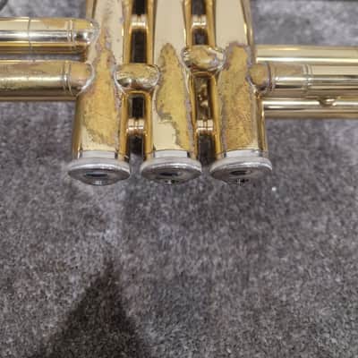 Elkhart Series 2 Vintage Brass Trumpet - Well-Preserved Craftsmanship - Good w/ Hard Case image 15