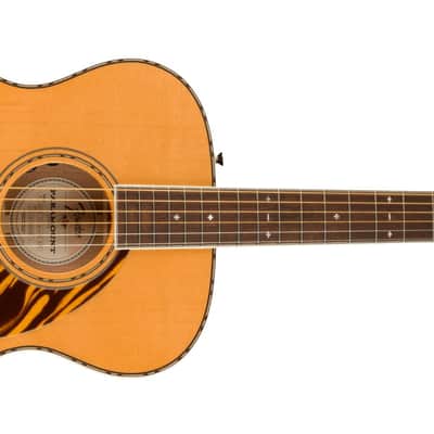 Fender Paramount PO-220E Orchestra Acoustic Guitar, with 2-Year Warranty, Natural, with Case image 1