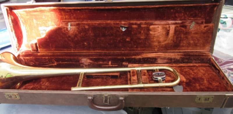 Olds Ambassador Trombone, USA,  Brass with Case and Mouthpiece image 1