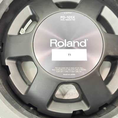 Roland PD-105X V Drum 10" Mesh Head PD105X Silver Chrome image 2