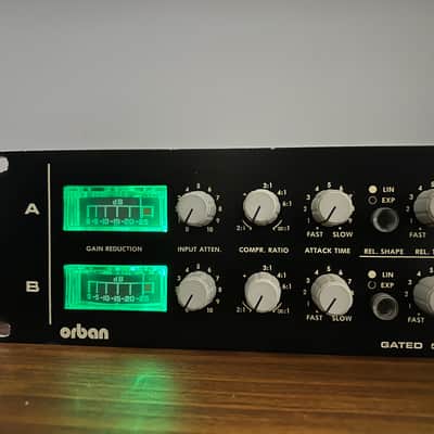 Orban Model 424A Stereo Gated Compressor / Limiter with De-Esser 1980s - Black image 2