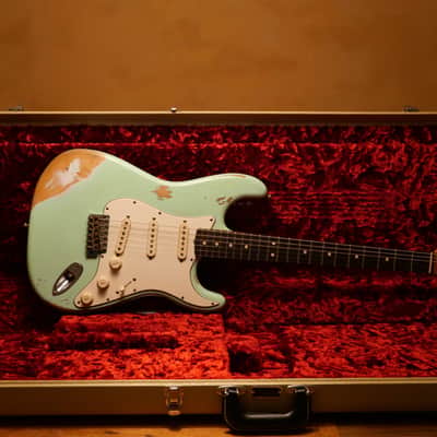 Fender 1963 Stratocaster Custom Shop HREL 2022 -  Aged Surf Pearl image 1