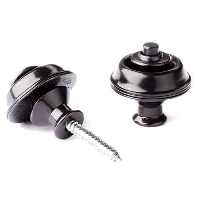 Dunlop Straplok Strap Retainers Dual Design black image 1