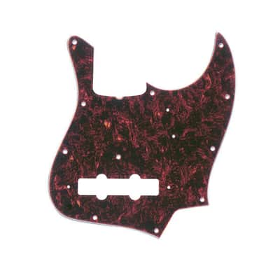 Pickguard Jazz Bass  (with Truss Rod Notch) 11-Hole Vintage Mount Tortoise Shell 4-Ply image 1