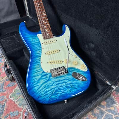 Fender FSR Quilt Top Stratocaster Model ST62-QT-AQB - Aquamarine Blue image 19