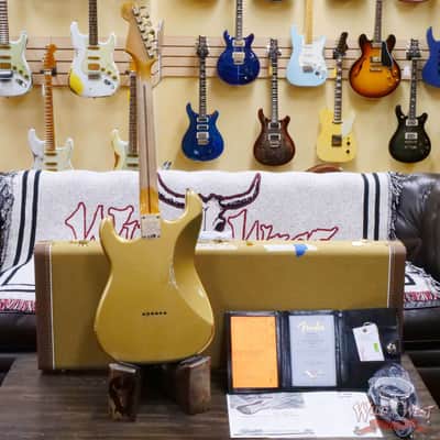 Fender Custom Shop Limited Edition 70th Anniversary 1954 Hardtail Stratocaster Relic Aztec Gold 7.30 LBS image 9