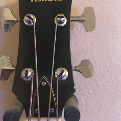 Vintage Ventura  Semi-hollow body bass guitar 335 copy 60’s-70’s Sunburst image 10