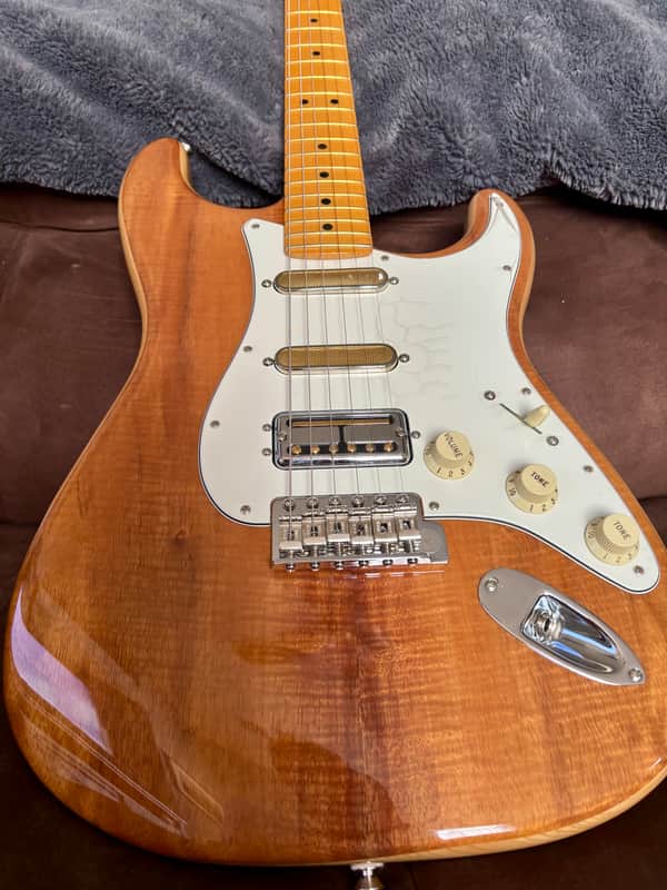 Fender Rarities Series Flame Koa Top American Original '50s Stratocaster with Maple Fretboard 2019 - Natural