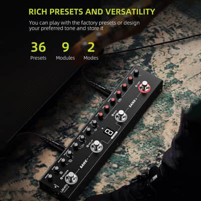 LEKATO Tank-G Multi Effects Electric Guitar Effect Pedal Guitar Effects Pedal with 36 Presets Editable 4 Modules Amp Chorus Delay Reverb image 10