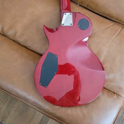 2008 ESP LTD EC-100QM Electric Guitar – See-Thru Black Cherry Quilt Top image 17
