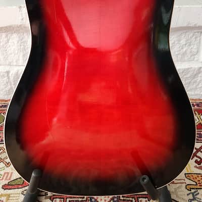 Framus Texan 5/196E Dreadnought Bloodburst w/ Single Coil Pickup 1960s W. Germany image 7