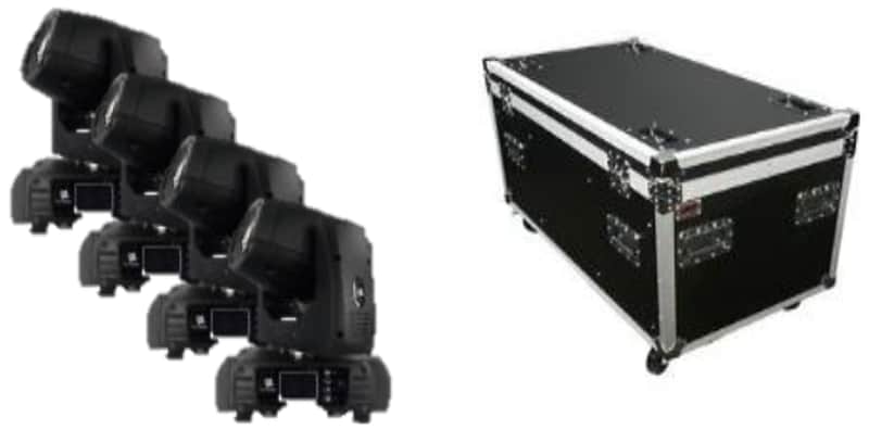 Encore Pro Lighting 4pk AuraSpot 150 LED - 150w LED Moving Head Spot w/ ArtNet and 5 Pin DMX image 1
