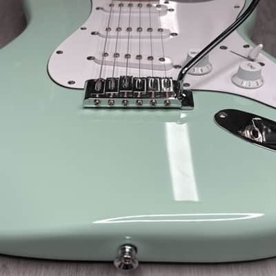 Fender Squier Affinity Stratocaster Electric Guitar Surf Green image 11