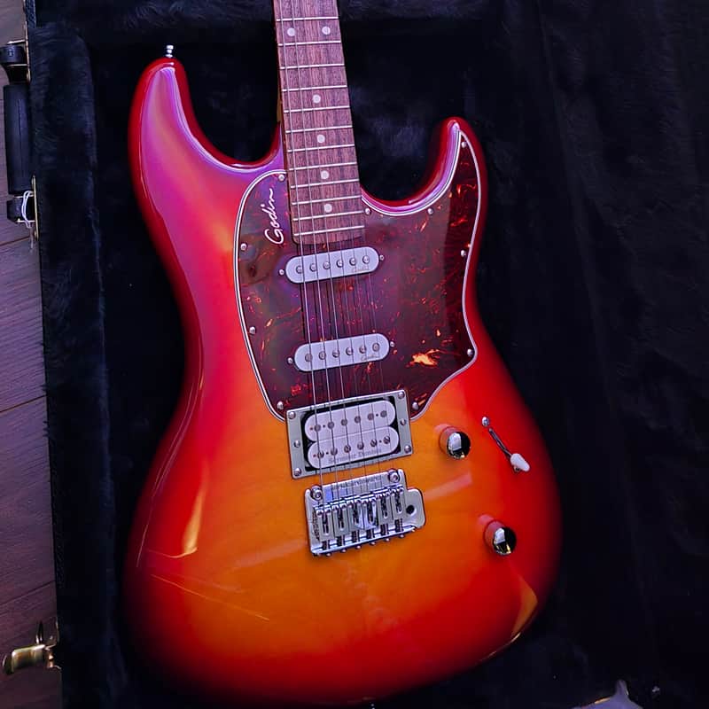 2018 Godin Godin Session LTD Cherry Burst HG RN SF High Gloss