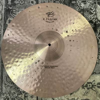 Mint Zildjian 20" K Constantinople Vintage Orchestral Medium Heavy Cymbal Pair W/Straps K1144 image 7