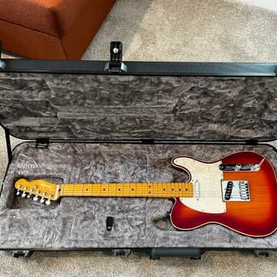 American Ultra Telecaster, Maple Fretboard Plasma Red Burst image 8