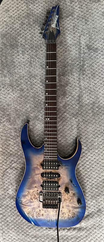 Ibanez RG1070PBZ-CBB Premium 2017 - 2019 - Cerulean Blue Burst image 1