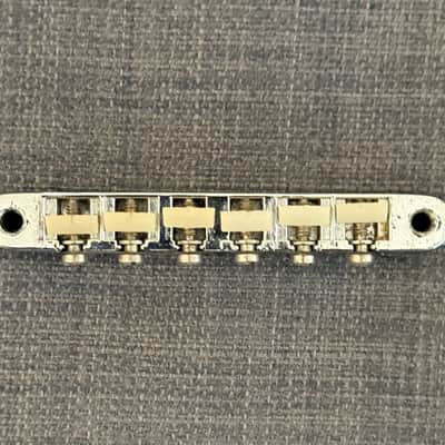 Gibson ABR-1 tune-o-matic guitar bridge 1965 Chrome SG, 335 image 1