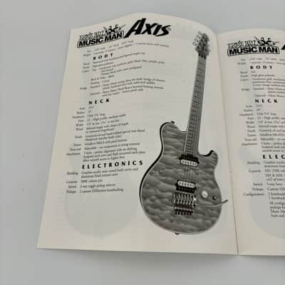 1997 Ernie Ball MUSIC MAN Specifications Catalog [AXIS, Luke, Steve Morse, Albert Lee, Silhouette, StingRay] image 5