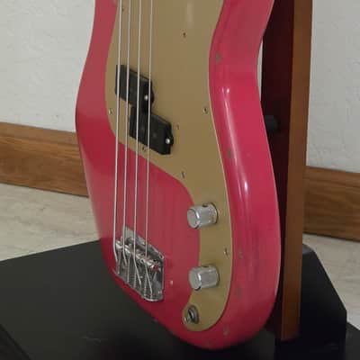 2016 Fender Road Worn '50s Precision Bass - Fiesta Red image 6