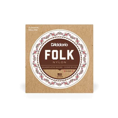 D'Addario EJ32C Pro-Arte Ball End Clear Nylon Classical Guitar Strings image 1
