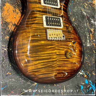 PRS Custom 24 10-Top Black Gold Wrap Burst image 8