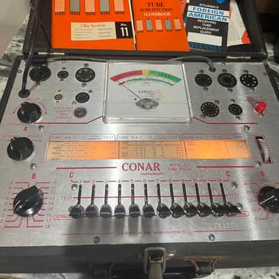 Conar Model 223 tube tester with 200 free tubes. image 2