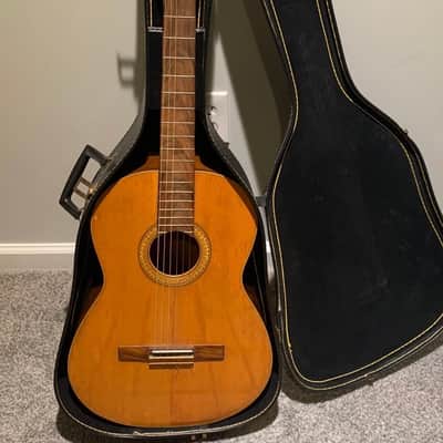 Vintage Zen-On Zenon classical Guitar Model 900 Japan & Case image 11