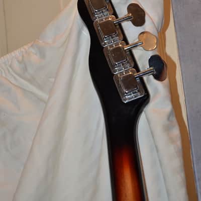 Vintage Teisco Tele/P Style Bass With Gig Bag image 4