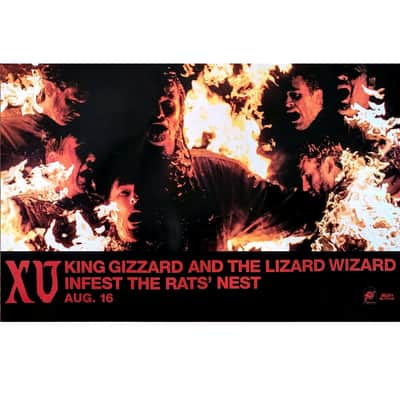 KING GIZZARD AND THE LIZARD WIZARD - Infest The Rats' Nest Ltd Ed RARE Tour Poster Display! image 2