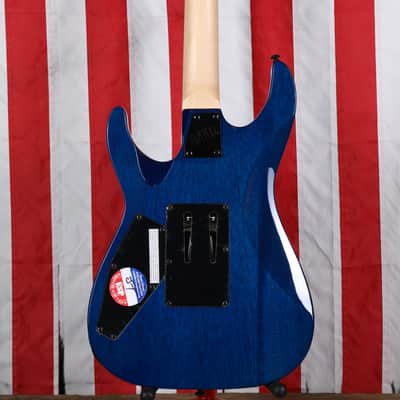ESP LTD MH-203 QM - See Thru Blue image 8