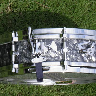 Lang Snare Drum 4x14 1980s - Black Diamond Pearl image 8
