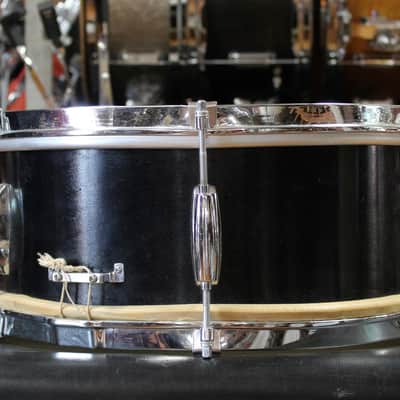 1960's Gretsch 6.5x14 Dixieland Snare Drum in Black Lacquer image 2