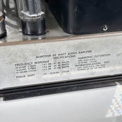 McIntosh MC60 Monoblock Tube Power Amplifier (Pair) image 20