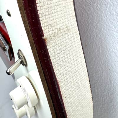 Silvertone 1457 Amp in Case w/ Footswitch 1960's - Sparkle Burst image 9