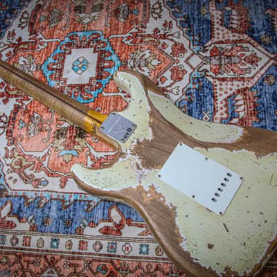 FENDER USA Custom Shop '56 Reissue Stratocaster Ltd Super Hvy Relic "Ivory" (2023) image 16