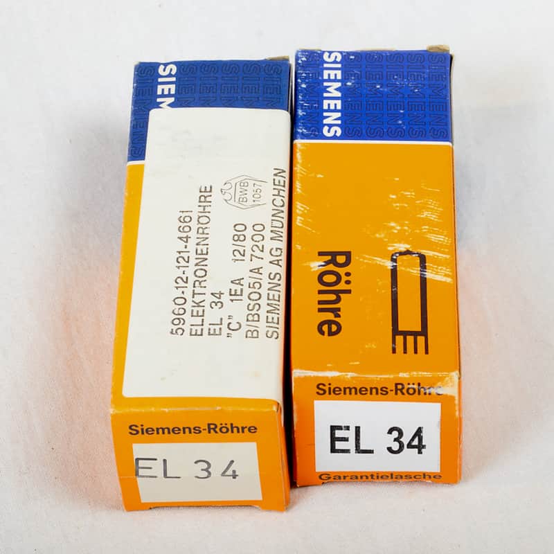Vintage Matched Pair – Atron EL34 Power Tubes – RFT Germany 🔥 image 1