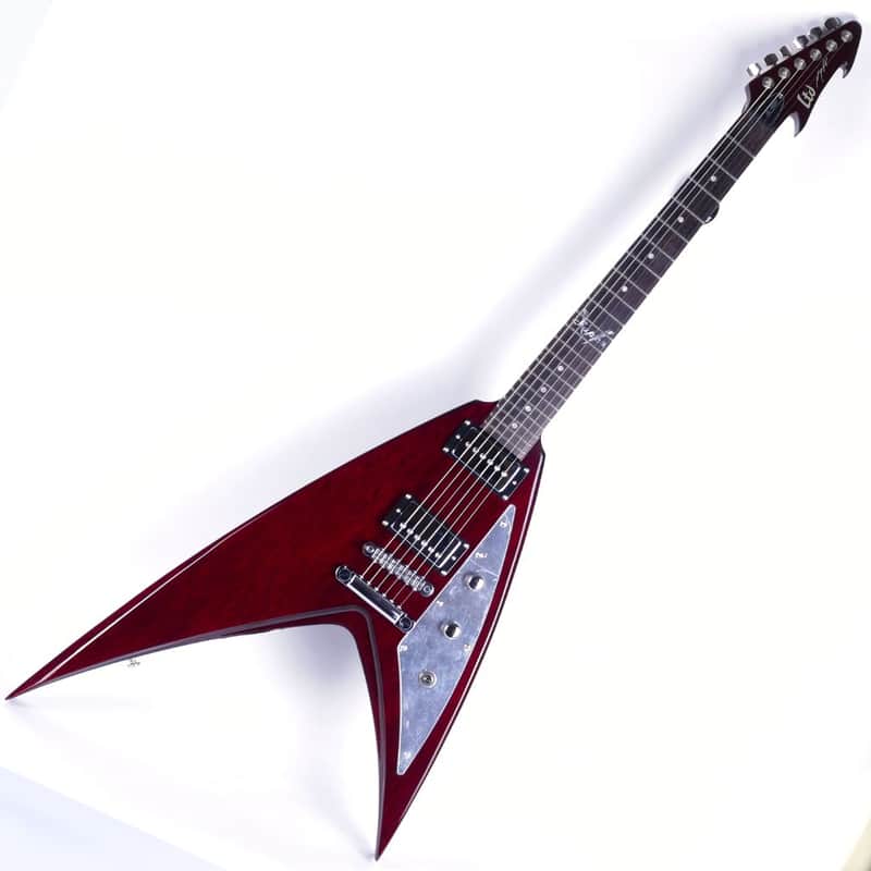 ESP Ltd GL-600V STBC Super V, George Lynch Signature, See Thru