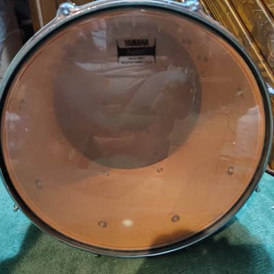 Yamaha Maple 🍁 Custom 14"(Diameter) x 10"(Depth) Tom 1990's - Black Maple image 10