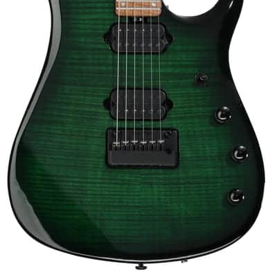 Ernie Ball Music Man JP15 6 John Petrucci Signature Electric Guitar - Green Tiger Eye Maple Fingerboard image 2