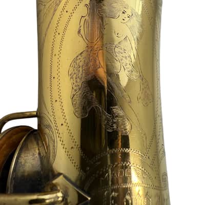 Conn Gold Plated New Wonder 8m C Melody Saxophone w/PORTRAIT EXTRA ENGRAVING image 10