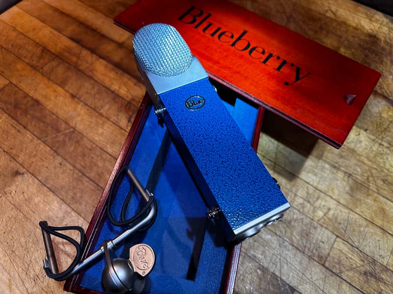 Blue Blueberry Microphone - In Box w/Shockmount - Mint! image 1