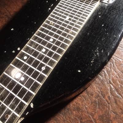 Vintage Electric 6-String Lap Steel Art Deco Guitar with original case 40's-50's image 11