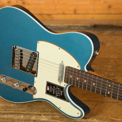 Fender American Ultra Luxe Vintage '60s Telecaster Custom - Rosewood - Lake Placid Blue image 5